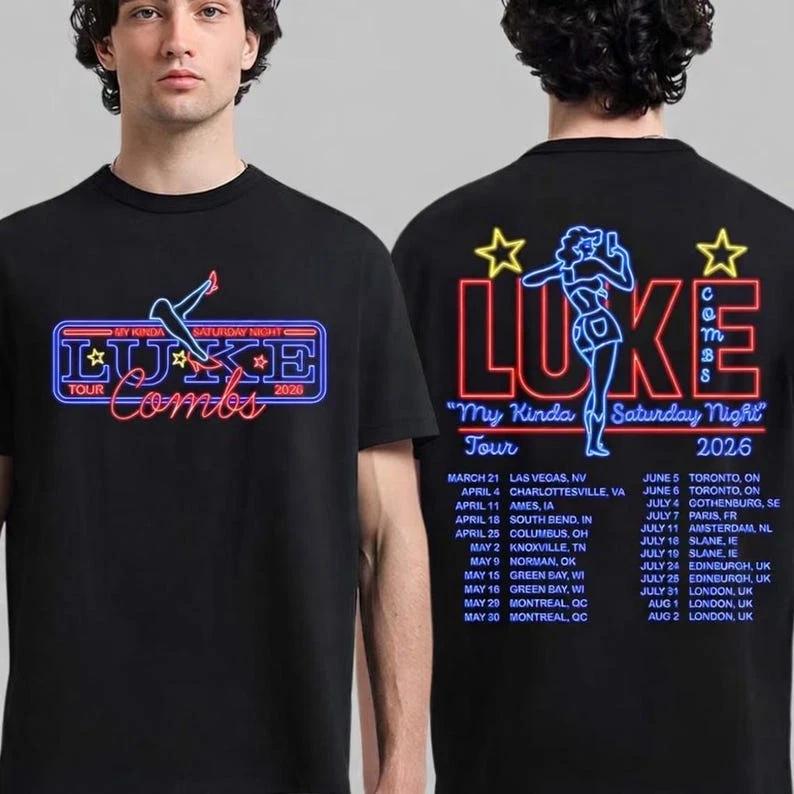 Luke Combs Tour Shirt 2026, Country Concert Shirt, Luke Combs Tee, 2 sides 3XL