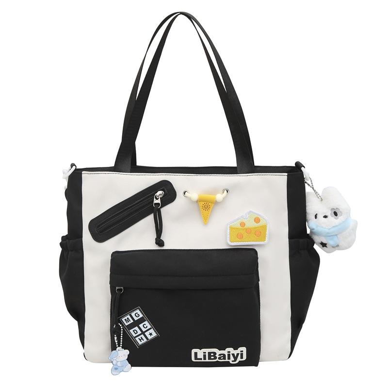 Niche Cute Tutoring Bag Student Lightweight Japanese Girl Large Capacity Bag Art Class One-shoulder Crossbody Bag