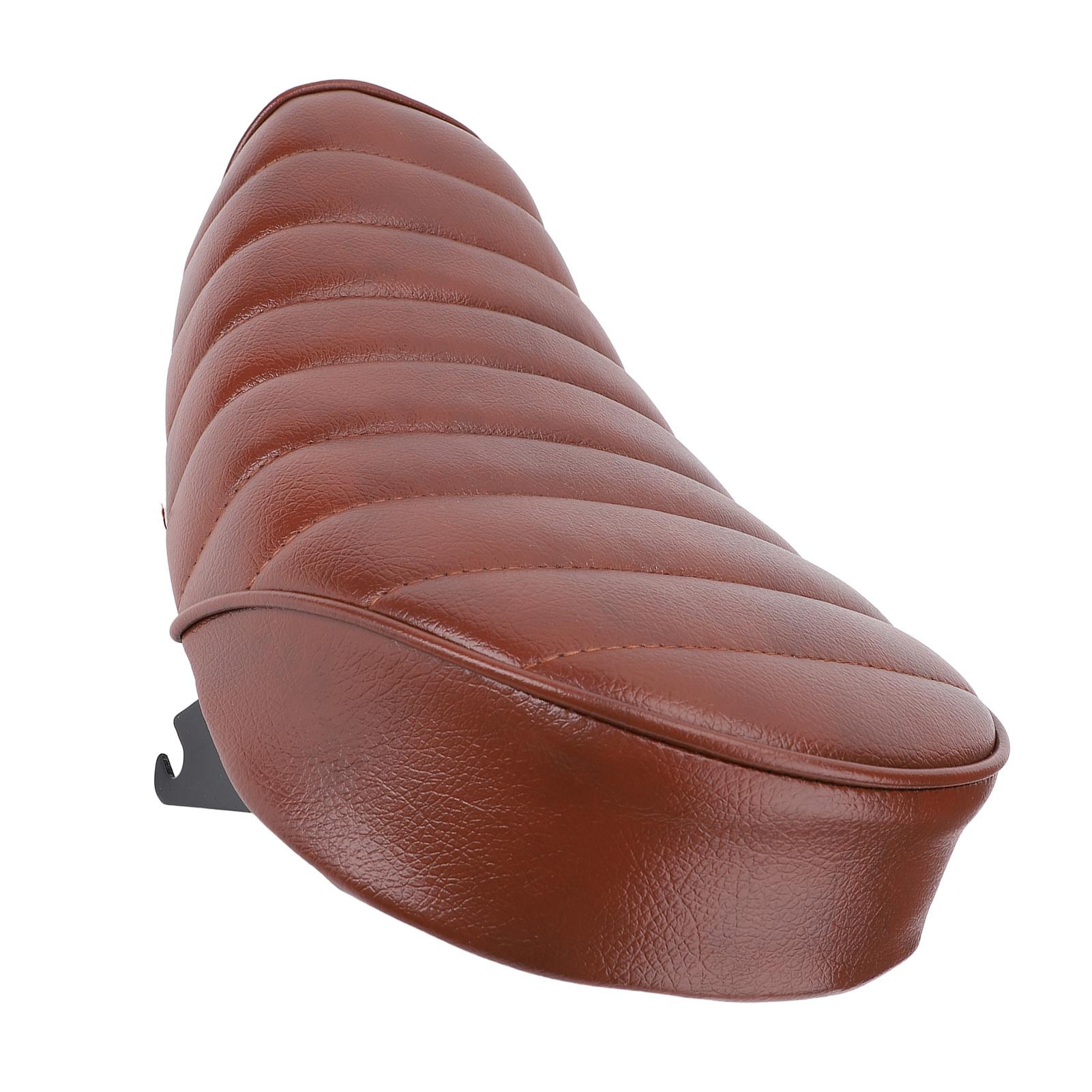 

Винтажное сиденье для мотоцикла с кронштейном, водонепроницаемое, противоскользящее, стильный вид, подушка сиденья