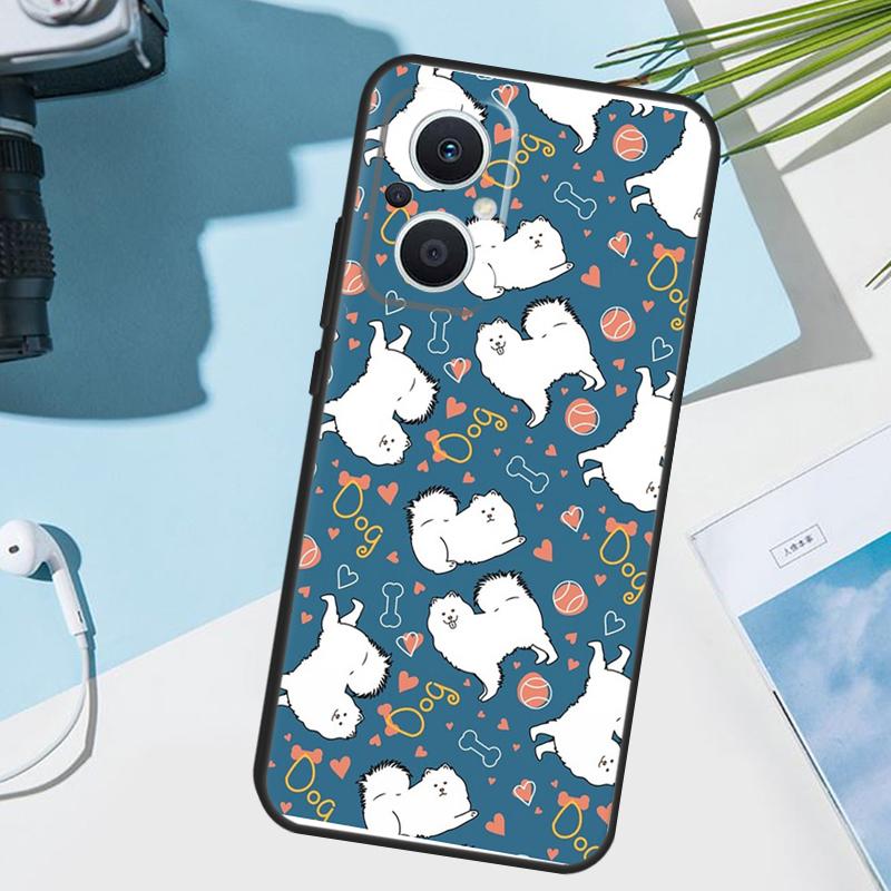Japanese Spitz Dog Cover For OPPO Reno 14 F 13F 12F 11F 10 11 12 13 Pro 7 8 Lite OPPO Find X9 X5 X6 X8 Pro Case