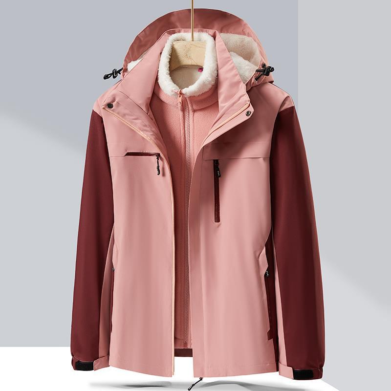 

Куртки для мужчин и женщин, новые осенне-зимние модели для пар, уличные бархатные куртки больших размеров, мужские ветро- и водонепроницаемые куртки 6XL