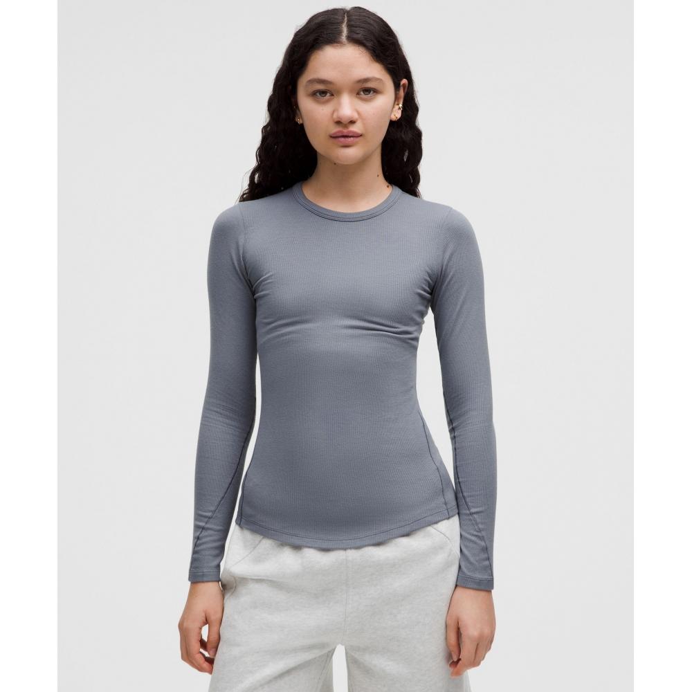

Lululemon Hold Tight Long Sleeve Shirt Solar Grey 8