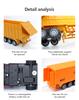 1:48 RC Truck Heavy-Duty Semi-trailer Transporter Remote Control Truck Radio Controlled Cars and Trucks Toys for Boys Gifts