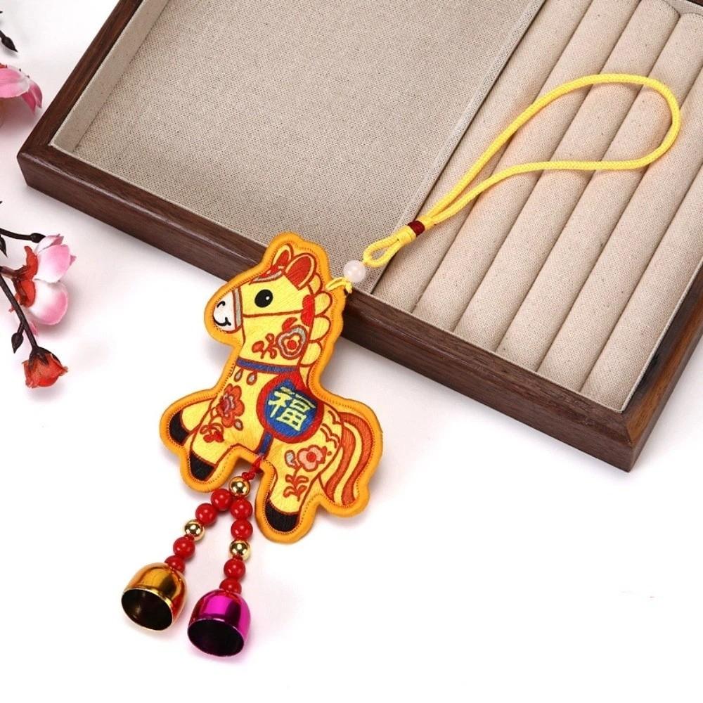 Chinese Style Horse Sachet Tassel Red Horse Gift Horse Bell Tassel Pendant Bag Charms Zodiac Incense Packet
