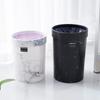 Marmoroptik Plastikmülleimer ohne Deckel Europäischer Stil Mülleimer Büro Müllbehälter Wohnzimmer Schlafzimmer Abfalleimer