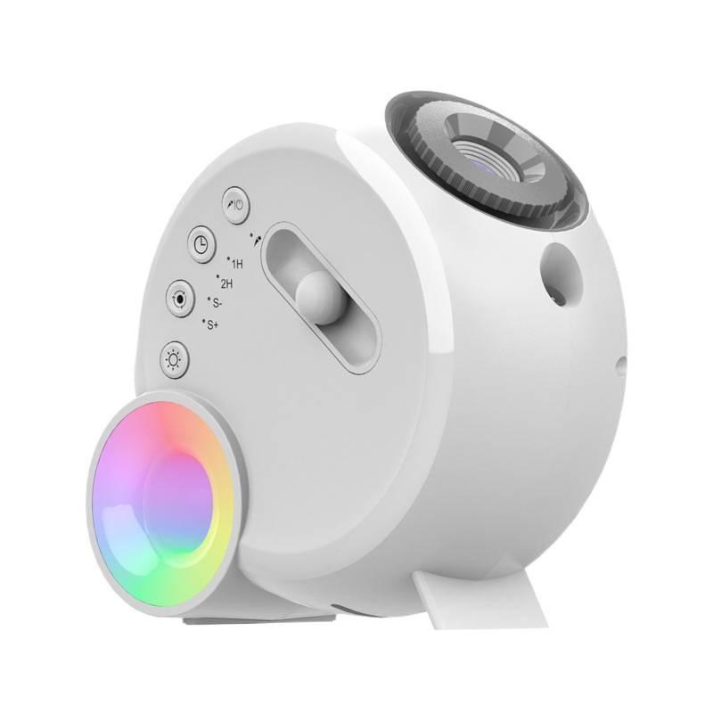 Bluetooth Starry Sky Projector Night Light with Multi-Pattern Effects for Bedroom and Live Room Ambiance.
