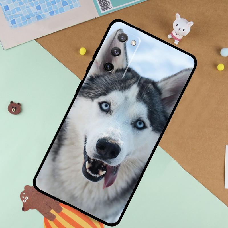 

Siberian Husky Sled Dog Soft Case For Samsung Galaxy S24 Ultra S9 S10 S20 S22 S23 Plus S21 FE S25 Ultra Funda Cover Galaxy S24