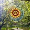Sunflower Metal Wind Spinner Outdoor Garden Decor 360 Rotating Hook Easy Installation Vibrant Yard Art No Power Needed