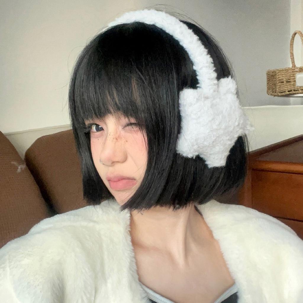 Plush Star Ear Muffs for Cold Weather Fashion Ear Protective Ear Warmers Thick Ear Muff for Winter Wear Skiing Hiking