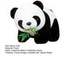 Realistic Panda Baby Doll Huggable Lifelike Plush Toy Stress Relief Security-enhancing Calming Effect Panda Toy