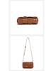 Women's 2024 Woven Ruched High-End Fashion Handbag - Single Shoulder & Crossbody Pillow Bag