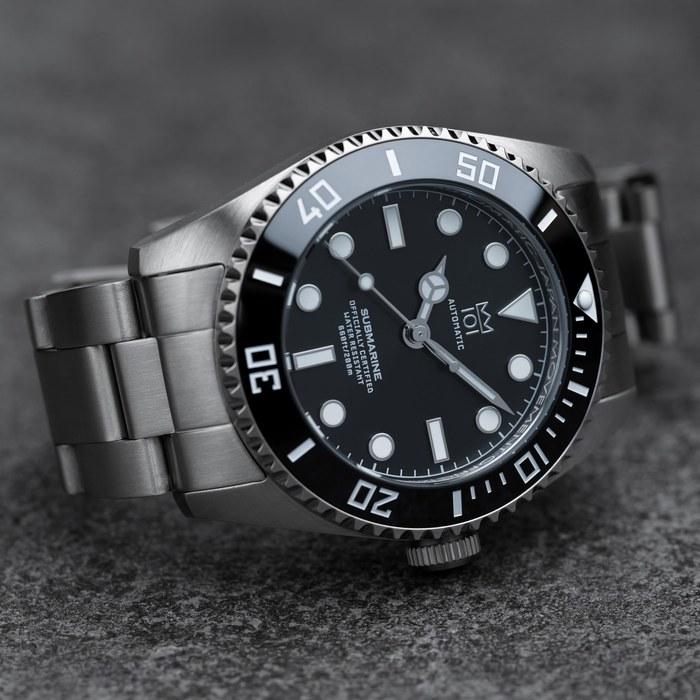 [HyakUICHI 101] Model.16N 38mm 200m Waterproof Automatic Diver's Watch Ceramic Bezel No-Date Mechanical Watch Automatic Black Hacking