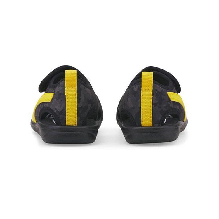 Puma Aquacat Comfortable Casual Wear Resistant Walking Shoes Baby Shoes Black Yellow 372158-11