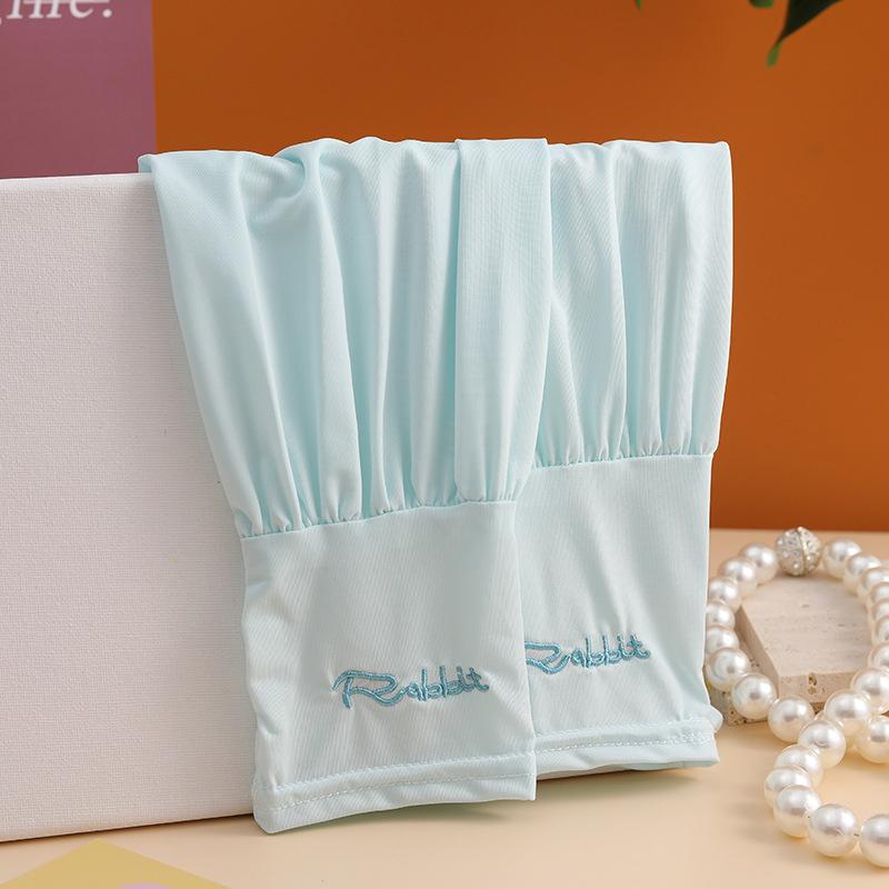 UV Solar Armstulpen Frau Radfahren Fingerlose Handschuhe Kühlmuff Sommer Eisseide Elastischer Armschutz Fahren Sonnenschutzärmel