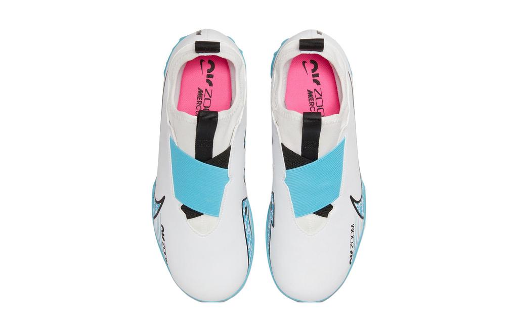 Nike Zoom Vapor 15 Academy Anti Kick Cushioning Low top Soccer Shoes White Blue Kids' DJ5621-146