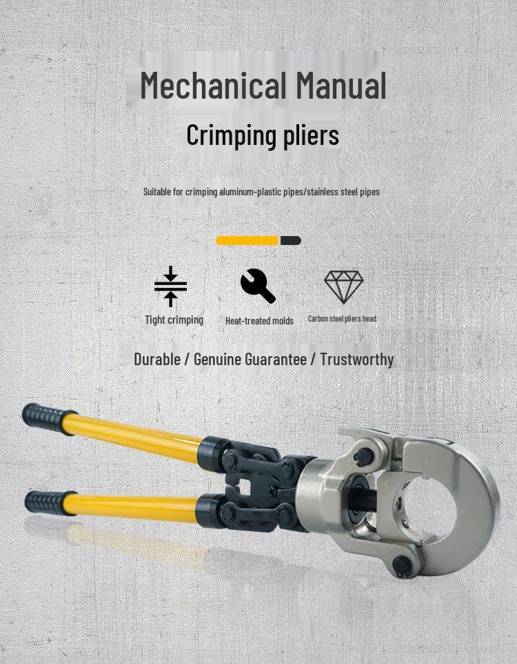 Clește de sertizat țevi CW-1632 - Unealtă mecanică de sertizare pentru instalații sanitare și valve