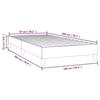 3120759 vidaXL Sommier à ressorts de lit Rose 100x200 cm Velours