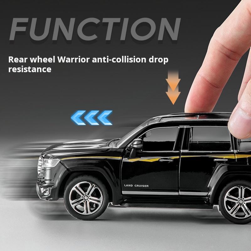 2026 Neues 1/32 Maßstab Simulation Legierung Land Cruiser LC300 Automodell Großes Gelände-SUV Kinderspielzeugauto Sammlerstück Dekoration Rückziehmotor