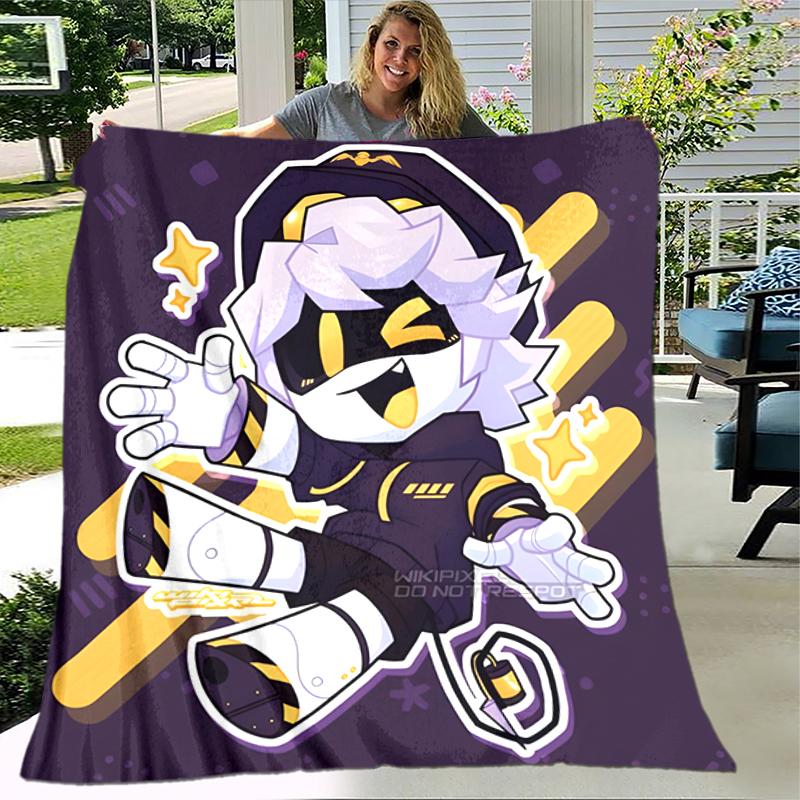 1pc Blanket Murder Drones Print Design, Lightweight Blanket for Sofa, Bed- Soft &Warm, Gift for All Seasons Like Christmas, Halloween