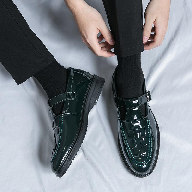 Fashion Fashion Thick Bottom Loafers Black Casual Shoes for Men Oxford Shoes Luxury Brand Formal Business Slip-on Driving Wedding Shoes