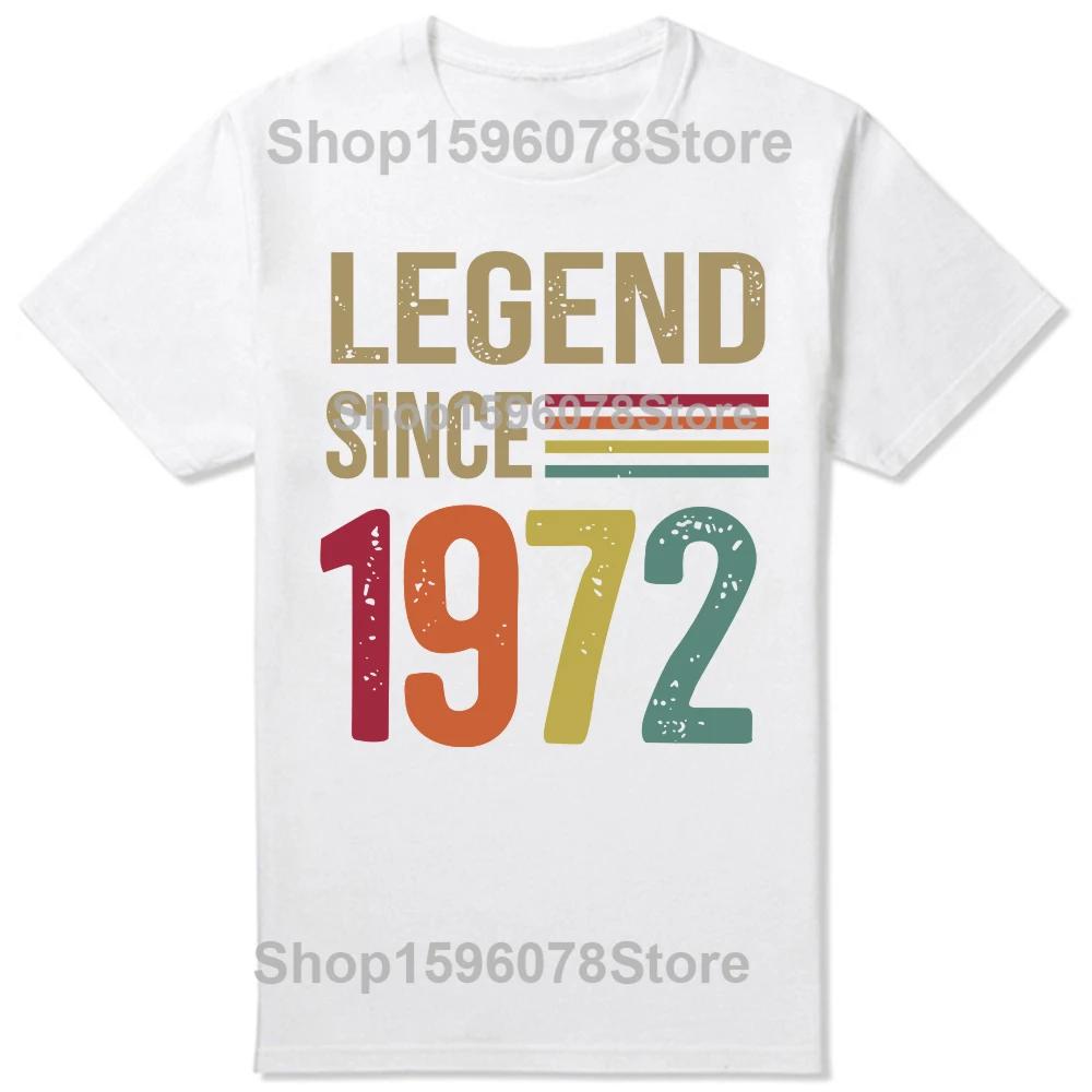 1972 54 Year Old Gifts Legend Since 54th Birthday T Shirt Harajuku High Quality Tshirt Personalized ONeck Unisex Clothing