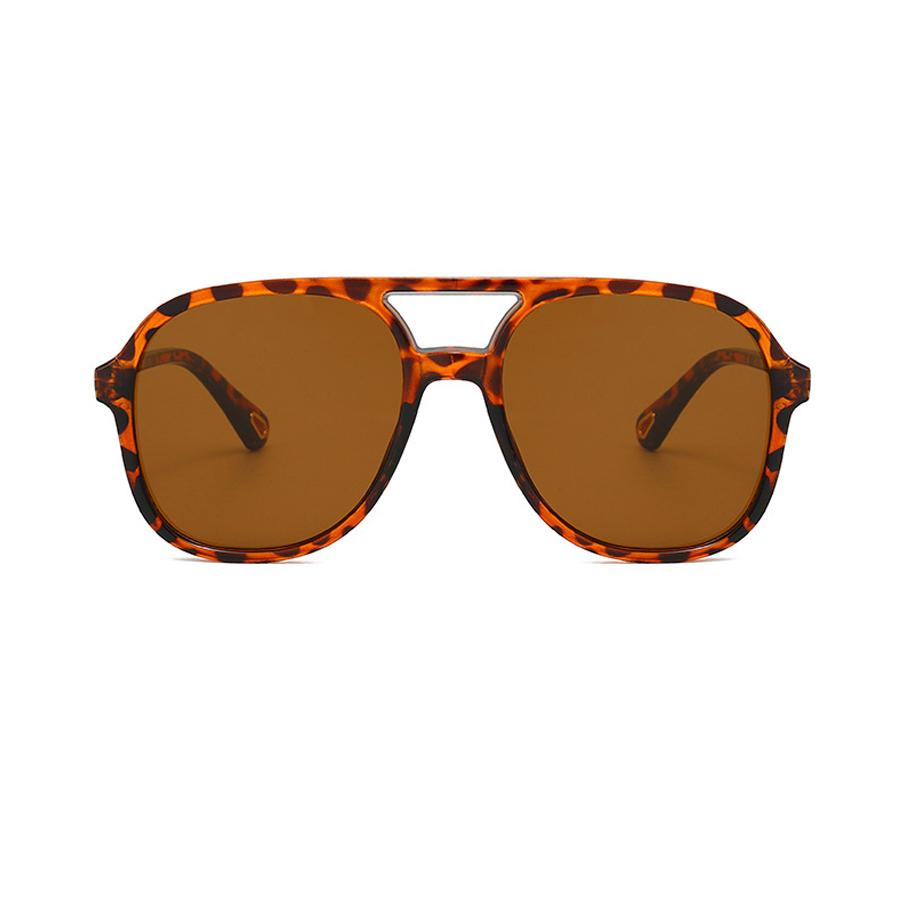 Vintage Double Bridges Round Sunglasses Women Fashion Clear Ocean Lens Eyewear Women Trending Rivets Sun Glasses UV400