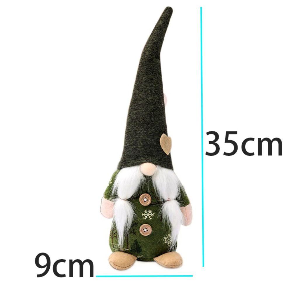 Mini Christmas Faceless Gnome Doll Kawaii Long Old Man Doll Knitted Christmas Doll  Living Room