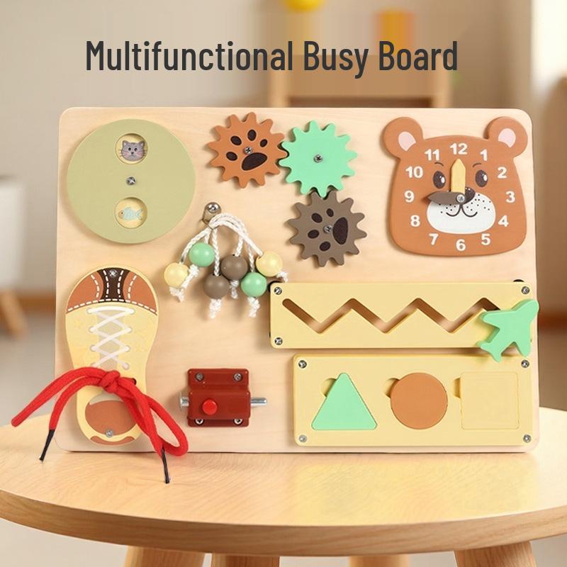 Montessori Puzzle Board: Educational Toy for Early Learning and Cognitive Development