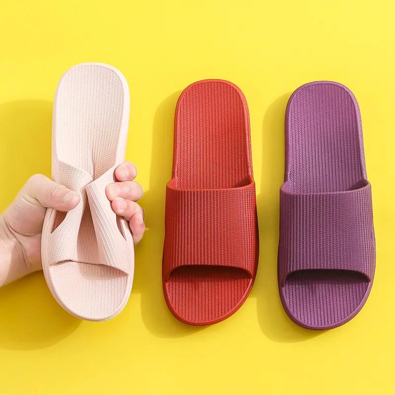 Women's Slippers Summer Couple Bathroom Bath Sandals Home Household Indoor Non-slip Deodorant Men's Slippers Four Seasons Universal Sandals