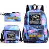Abstract foreign Shanhaijing children's schoolbag tongtongsahur cartoon primary school student backpack three-piece set L