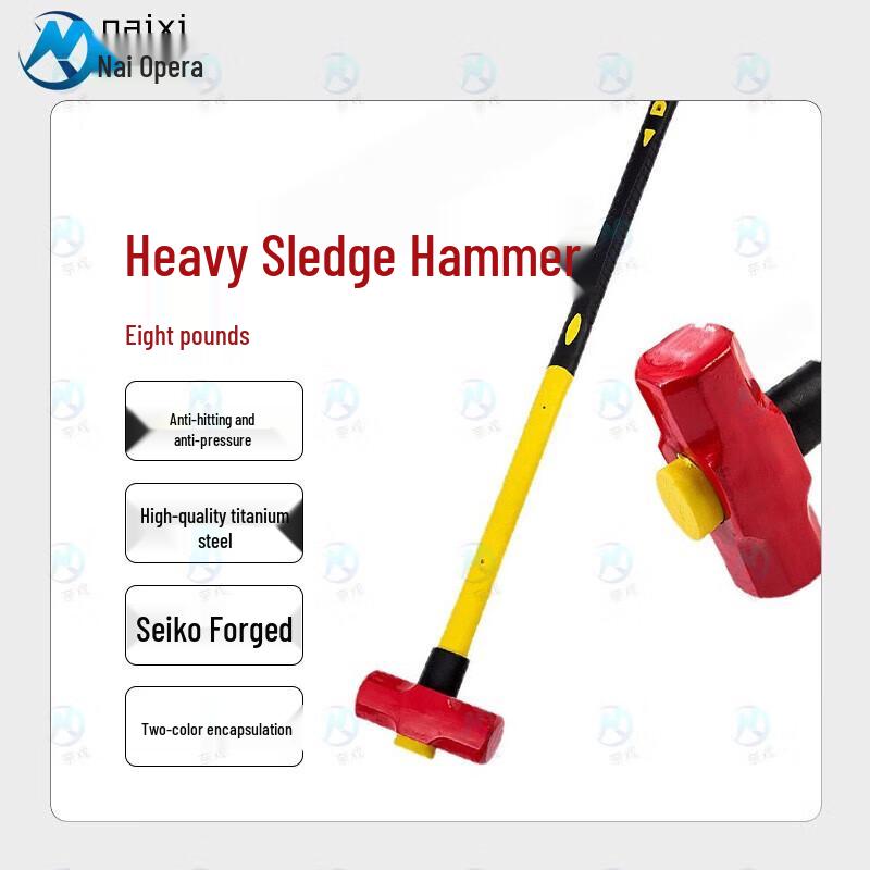 Nai Xi 8lb Fire Emergency Sledgehammer