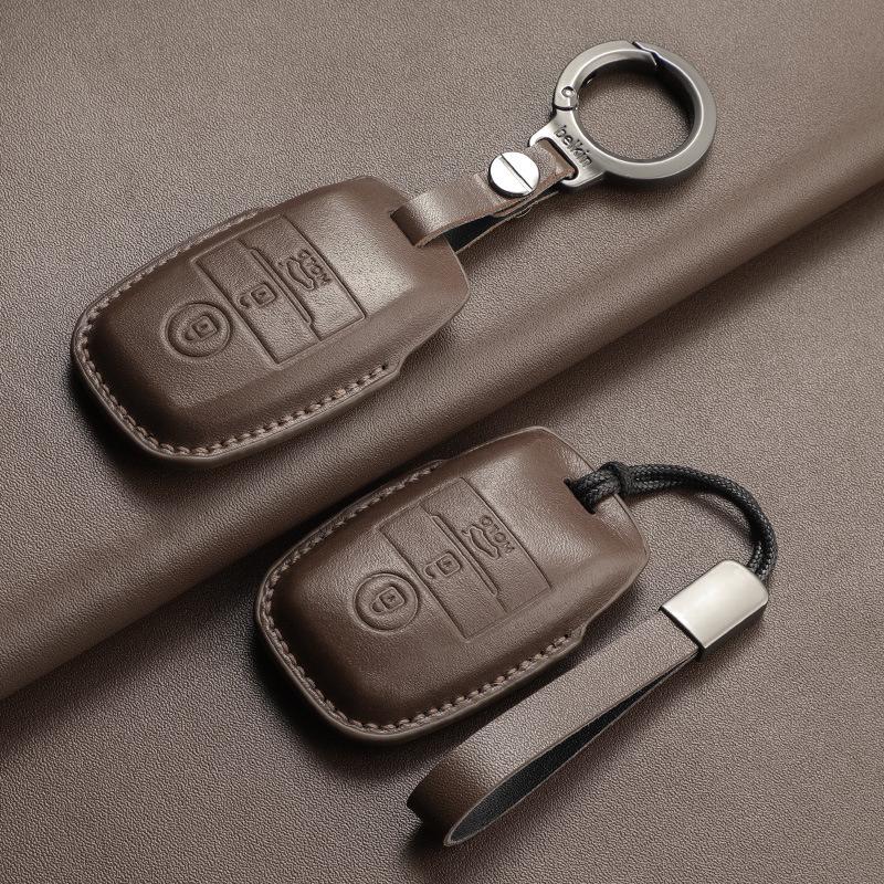Premium Leather Key Case for Kia K3 K4 K5 KX3 KX5 Sportage Sorento