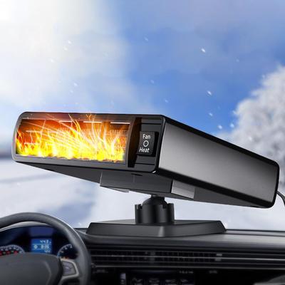Car Fan, Defrosts Windscreen Powerful Heating Fan 140 Degree Rotation Universal Warmer for S