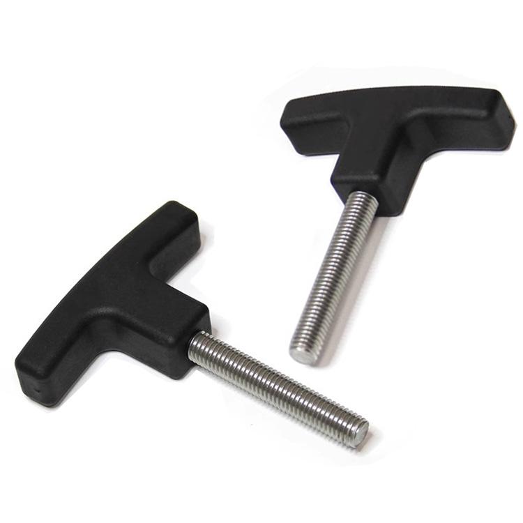 Phenolic Plastic Locking Knobs T Shaped Clamping Wing Knob