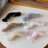 2024 Autumn/Winter Large Plush Duckbill Hair Clip - Furry Back-of-Head Hairpin Headwear