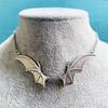 Vampire Bat Wing Necklace Personality Collarbone Chain New Bat Wings Vampire Gothic Metal Necklace Fashion Jewelry Accessories