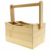 BAMBOO ORGANIZER CONTAINER BOX FOR UTENSILS