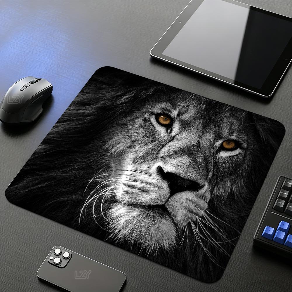 Mouse Pad New Computer Small size Mousepads Cartoon Natural Rubber Non-Slip Gamer Desk Mats 18*22 Lion Home Carpet Mouse Mat