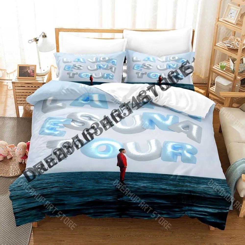 3D Print Myke Towers Bedding Set Single Twin Full Queen King Size Bed Set Adult Kid Bedroom Duvetcover Sets Anime Bed
