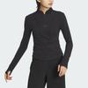 adidas Solid Color Sports Casual Long Sleeve T-Shirt Women Tops Black IY0699