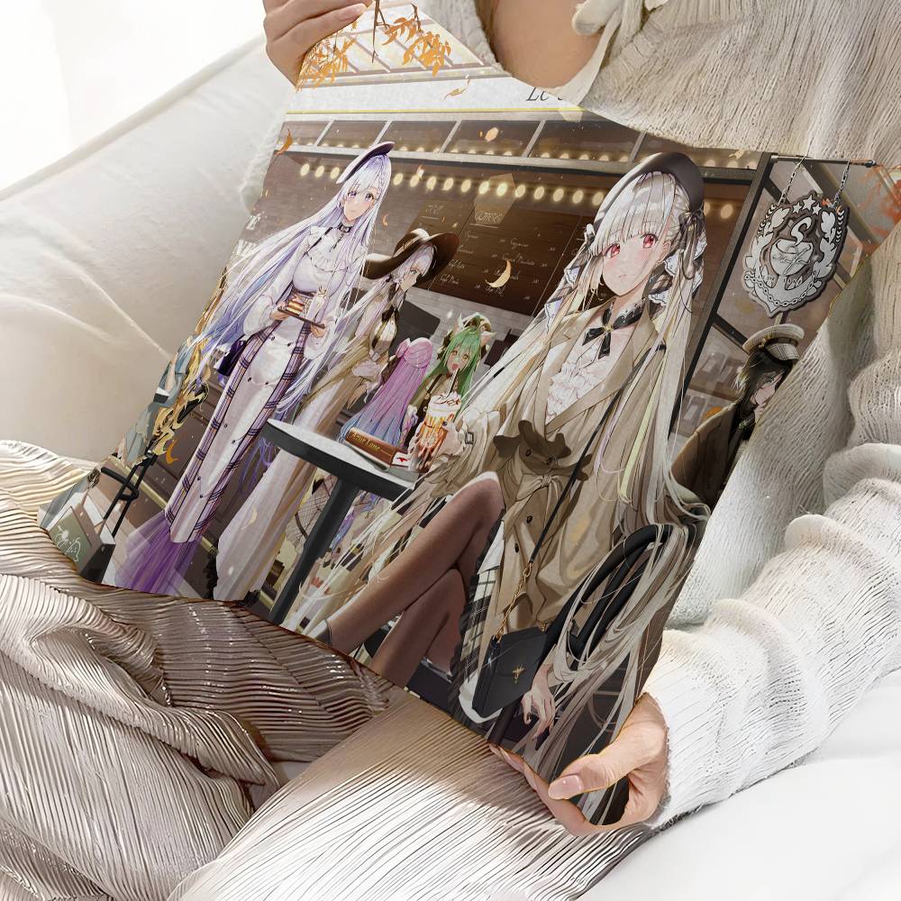 Anime Azur Lane Pillow Cushion Cover Pillowcase Living Room Sofa Home Decor