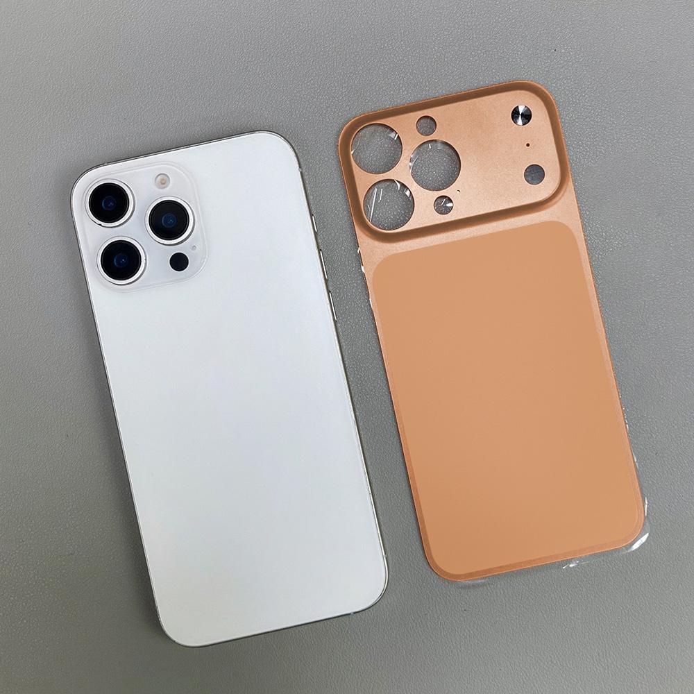 Dla iPhone 16 15 14 13 Pro Max Konwersja Zmiana na 17 Pro Max Naklejka na tył Osłona ochronna aparatu Z osłoną obiektywu fałszywego aparatu