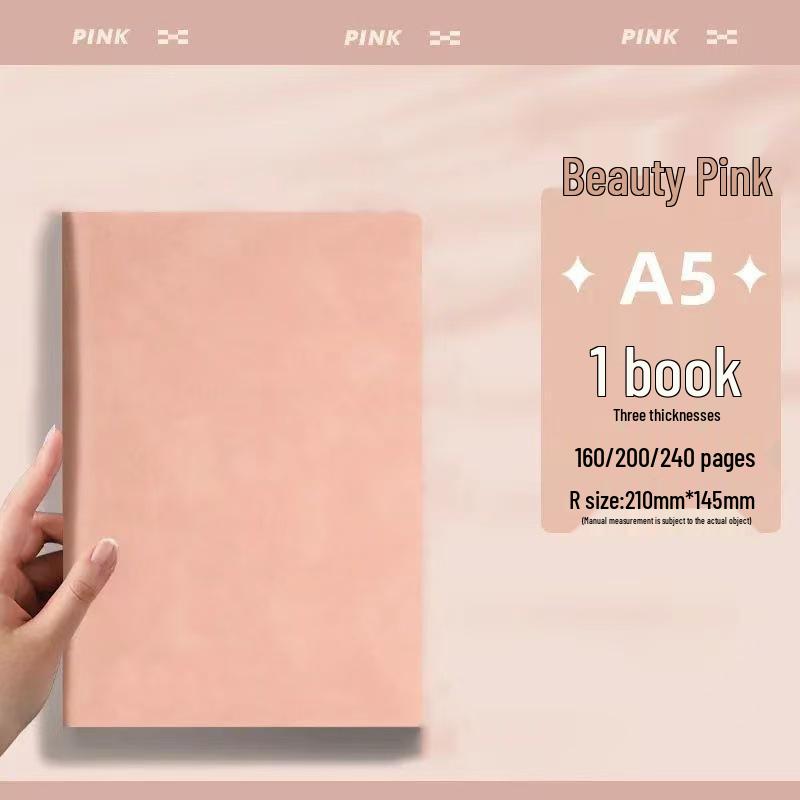 A5 Thickened Business Work Log Soft Leather Diary