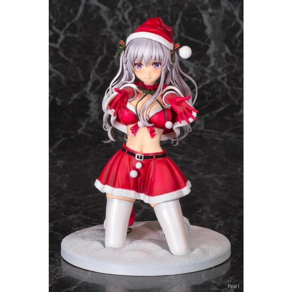 19CM Figurină Anime Hiiragi Snowflake Rochie de Crăciun cu Flori Model Jucărie Chiloți Misaki Kurehito Păpușă Jucărie Figura de Acțiune PVC