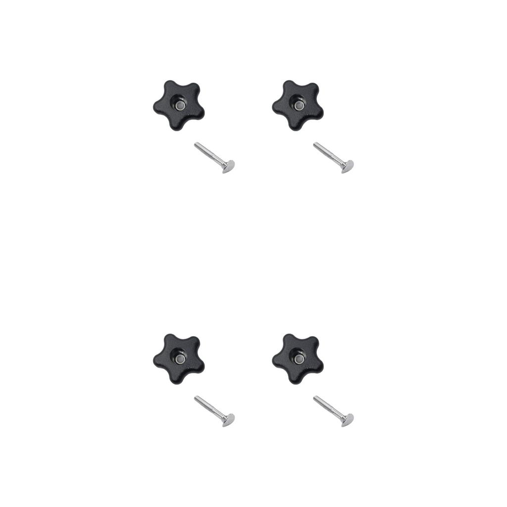 Handle Bolt Set Plum Shaped Handle 1 Bolt and 1 Handle Replacement Compatible with Lawn Mowers Snow Blowers Black