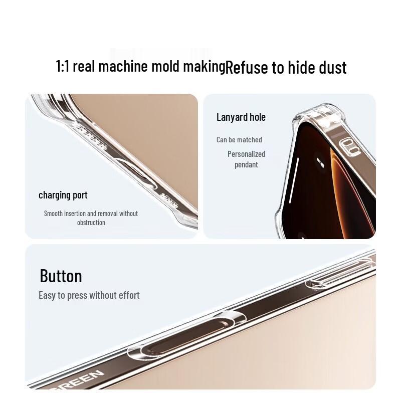 Ugreen iPhone 16 Anti-Drop Clear Slim Case
