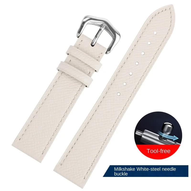 Suitable for Cartie Tank London Solo Key Dumont Watch Strap Men's Genuine Leather Women 14 16 18 20 Wrist Strap Accessories