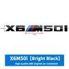 För BMW X3M X4M X5M X6M X7 M Power Gamla Emblemlogotyper Märke Logotyp 40i 40d 50i 50d 60d 60i ABS Bakre Logotyp Biltillbehör