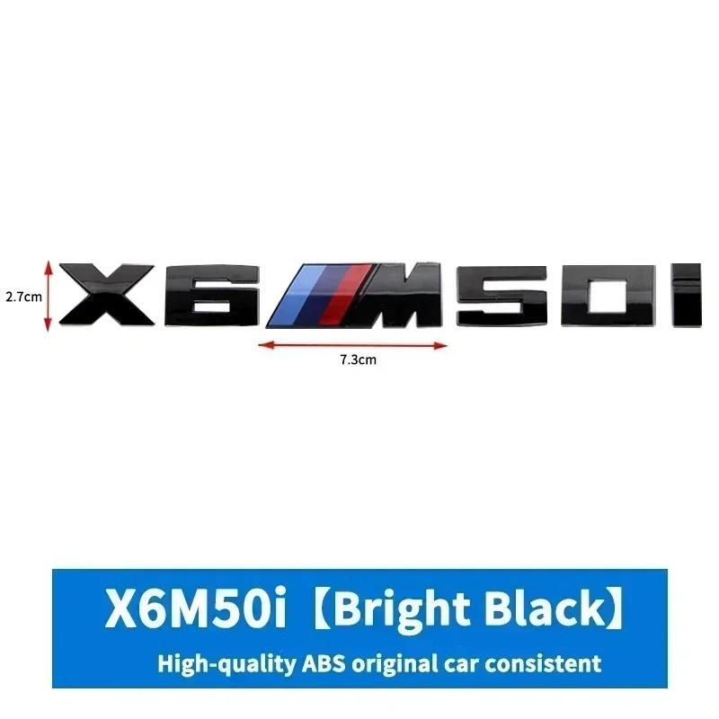 För BMW X3M X4M X5M X6M X7 M Power Gamla Emblemlogotyper Märke Logotyp 40i 40d 50i 50d 60d 60i ABS Bakre Logotyp Biltillbehör