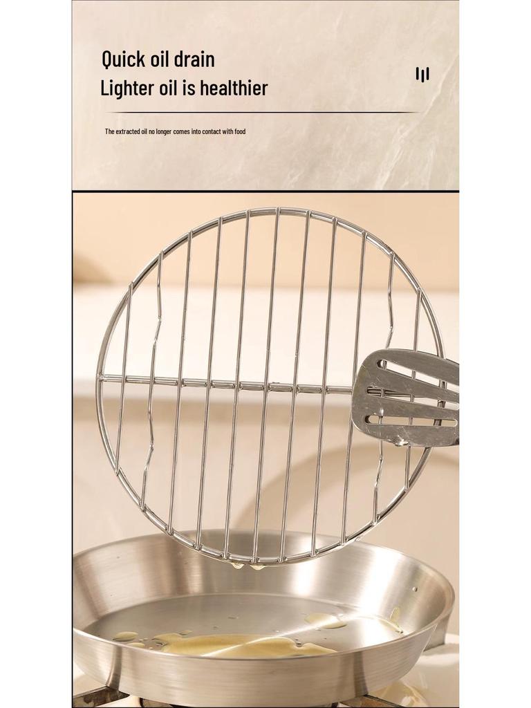 304 Stainless Steel Skewer Rack & Baking Pan for Air Fryer/Oven